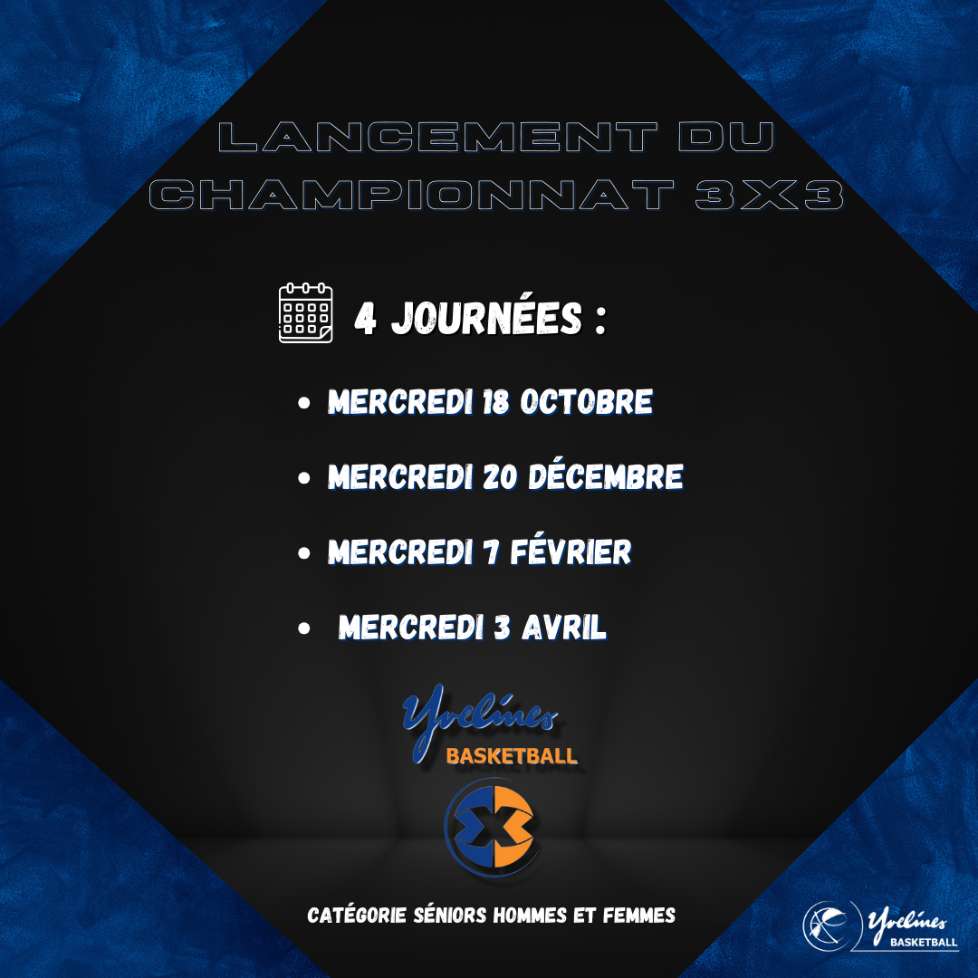 Championnat Basket 3×3 : Ouverture des inscriptions !