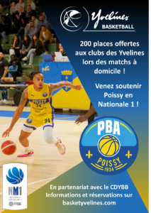 Opération “200 places Offertes” – Poissy Basket Association – Phase 2