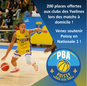 Opération “200 places Offertes” – Poissy Basket Association