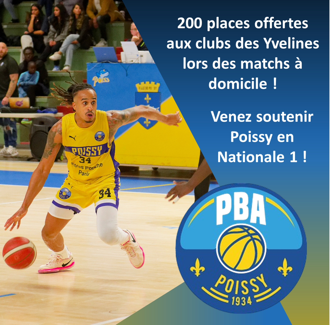 Opération “200 places Offertes” – Poissy Basket Association