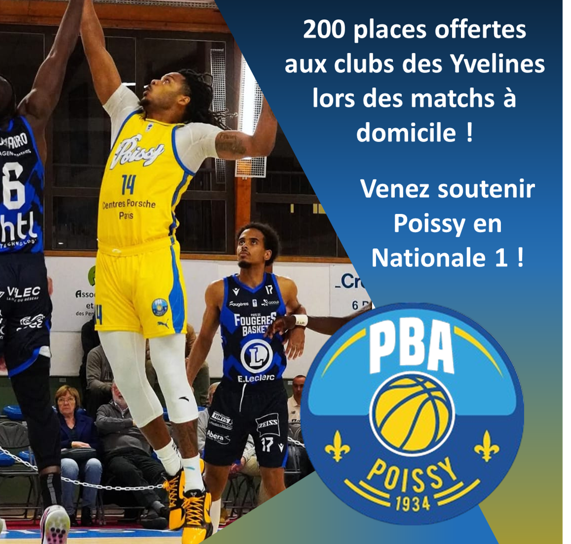 Opération “200 places Offertes” – Poissy Basket Association